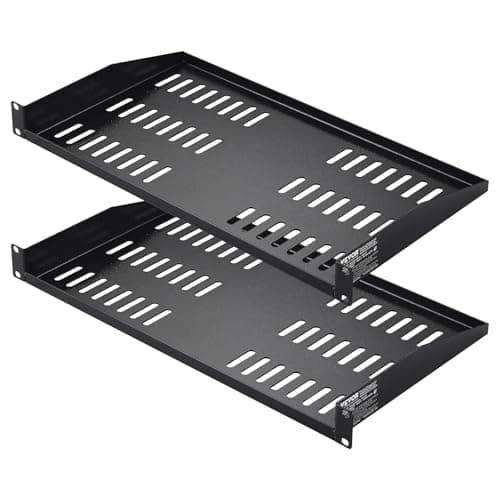 VEVOR 2PCS 1U Server Rack Shel...y 50 lbs Wall Mount Rack Shelf