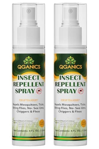 Mosquito Repellent Spray for Body, Natural Bug Spray Travel Size, Plant-Based Ingredients, DEET-Free, Insect Repellent Spray for Skin 4 Fl Oz, 2 Pack