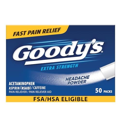 Goody's Pain Relief Powders, E...ache Powder, 50 ct (Pack of 1)