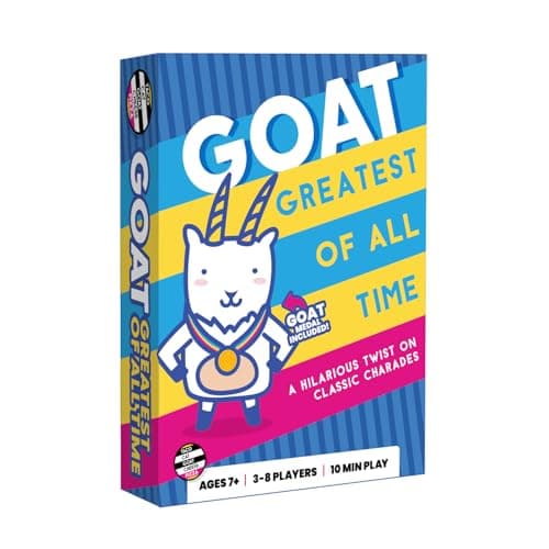 Greatest of All Time Goat Card...r for Game Night | 3–8 Players