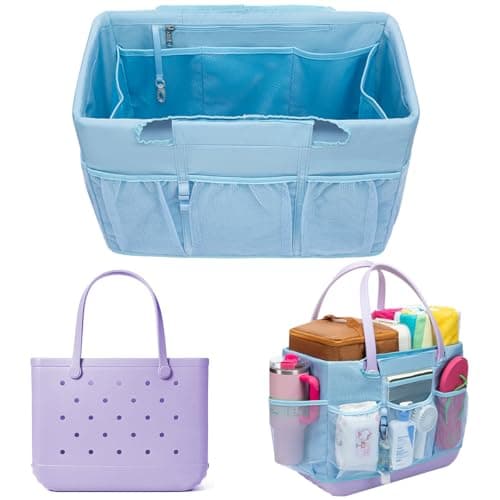 Nyton Organizer Bag Compatible with Original Large Bogg Bag Cover Divider Insert Beach Bag Liner for XL Bogg Bag Storage Separator Compartment with Mesh Pocket Sport Mom