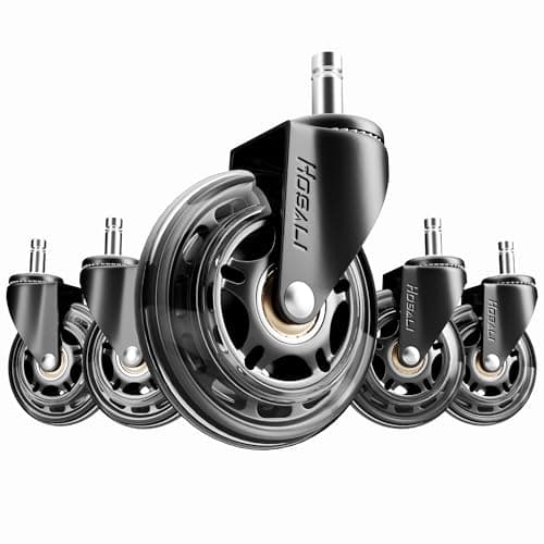 5-Count of 3" HOSALI Office Chair Wheels  / Casters $13 @ Amazon