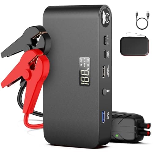BOOKOO 4000A 16000mAh Portable Car Jump Starter & Power Bank w/ USB QC3.0/PD 18W, LED Light & Carry Case (8L Gas/7L Diesel) $22.10 + Free Shipping w/ Prime or on $35+