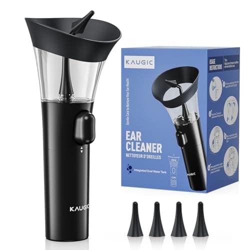 KAUGIC One-Hand Ear Wax Removal Irrigation Kit (Black or Dark Blue) $12.49 + Free Shipping w/ Prime or on $35+