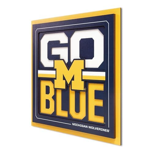 YouTheFan NCAA Michigan Wolverines Slogan Series 3D Wall Art