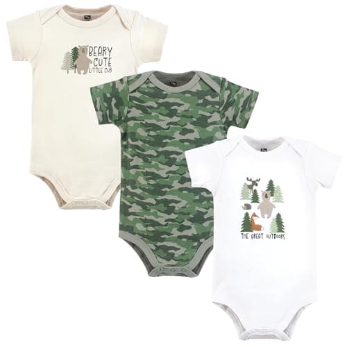 Hudson Baby Infant Boy Cotton Bodysuits, The Great Outdoors, Preemie