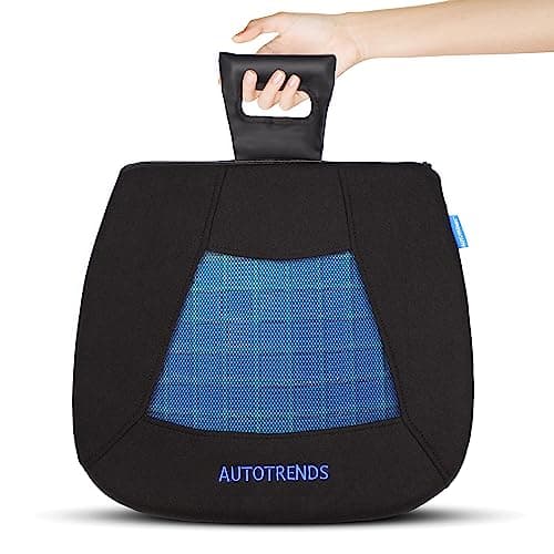 AUTOTRENDS Gel Seat Cushion Co...n Anti Slip Backing Mat, Black