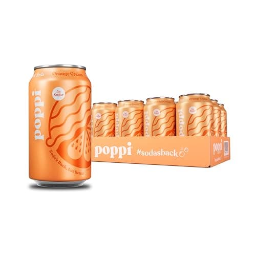 Poppi Sparkling Prebiotic Soda...ack of 12, Packaging may vary.