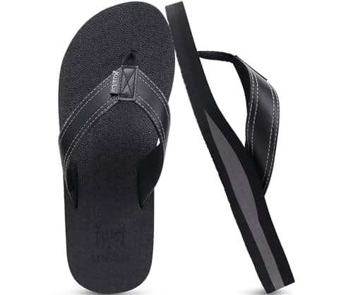 -30% OFF on a Best Seller Men’s Leather Flip Flops w/ Arch Support (KuaiLu)