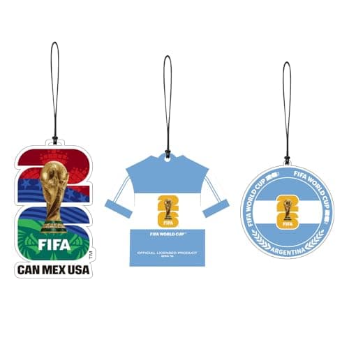 Argentina World Cup Decorations, 3 Pack Car Air Freshener, Provides Long-Lasting Scent, FIFA 2026 Charms, Argentina World Cup 2026