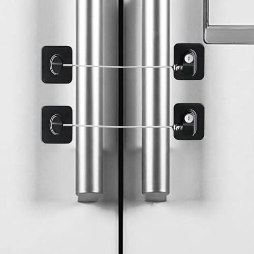 Fridge Lock w/ Key 2-Pack for $3 + free shipping w/ Prime