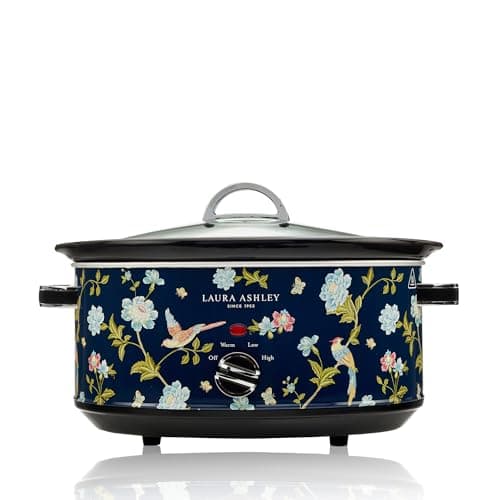 VQ- Laura Ashley 6.8 Quart Slow Cooker - Elveden Navy