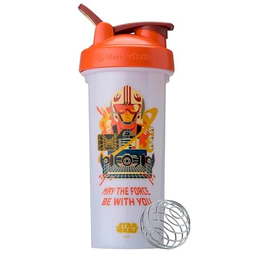 BlenderBottle Star Wars Shaker Bottle Pro Series Perfect for Protein Shakes and Pre Workout, May the Force Be With You, 28-Ounce