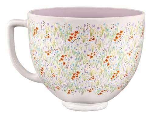 KitchenAid 5 Quart Ceramic Bow...d Mixer, KSM2CB5WF, Wildflower