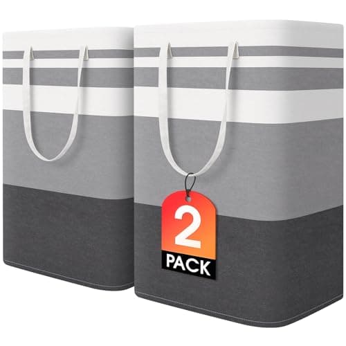 Amazon US - 40% OFF - HomeHacks 2-Pack 75L Large Waterproof Laundry Baskets with Reinforced Handles