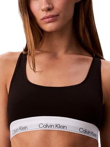 Icon Cotton Modal Unlined Bralette Black