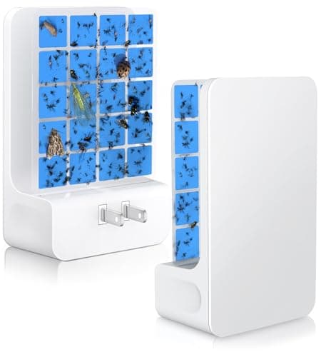 Advanced Double-Sided Indoor Fly Trap for Home, Plug-in 5-Way UV Light