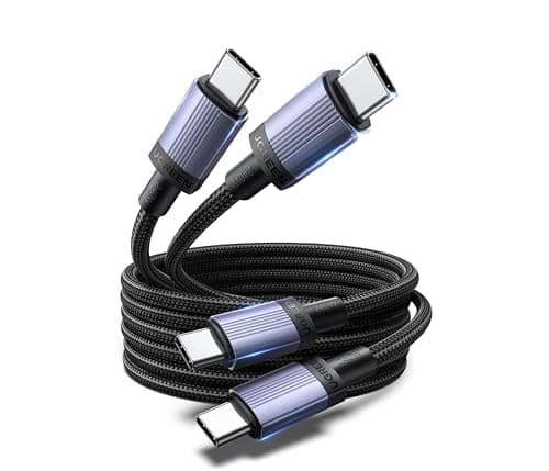 UGREEN 2-Pack 240W USB C to USB C Cable, Fast Charging USB C Cable for iPhone 17 Pro Max/16/15, Galaxy S25/S24/S23, Pixel 10/9/8, MacBook Pro/Air, ThinkBook, Dell XPS, iPad Pro/Air, Steam Deck, 10FT