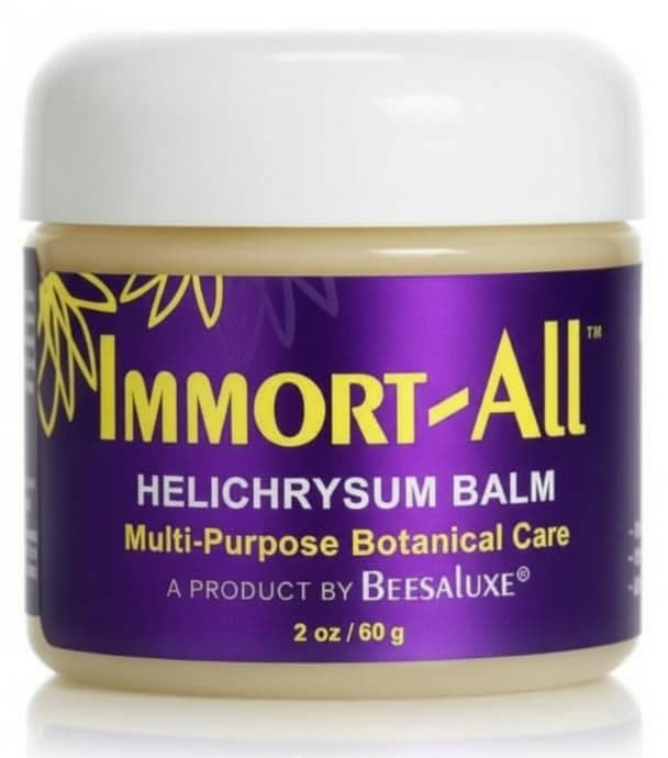 Beesaluxe Immort-All Helichrysum Balm - Multi-Purpose Botanical Moisturizer for Face, Hands & Body (2 Ounce)