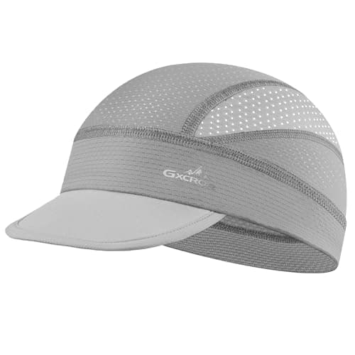 GXCROR Cooling Skull Cap for Men Women Lightweight Breathable Helmet Liner UV Sun Shield for Summer Motorcycle Cycling Gray