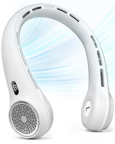 Hssio S13 Neck Fan with 4000mAh Rechargeable Battery and LED Display $14.99