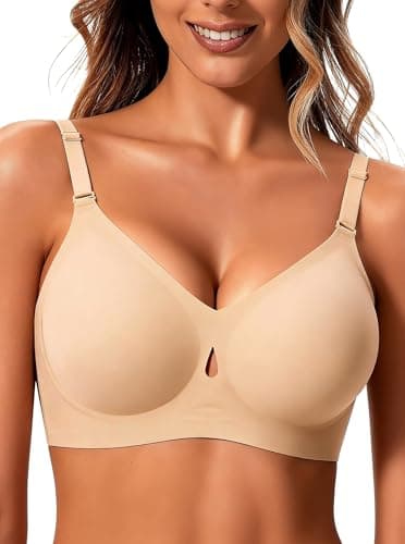 COOL CUTE Jelly Wireless Bras for Women Sexy Comfortable Bra Bralettes V Neck Multicolor Black White Nude Beige Pink Red Bras Matching