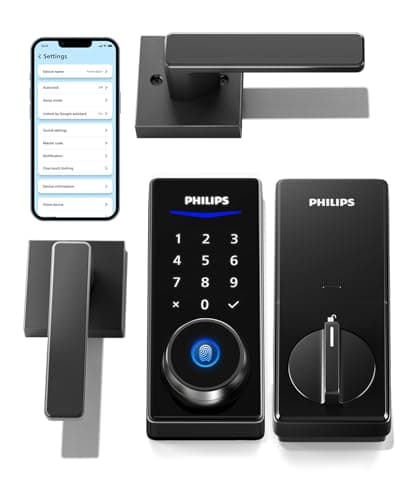 Philips Smart Lock w/ Handles, Keyless Entry Keypad & Deadbolt, App Fingerprint PIN Code Unlocking $119.98 + Free Shipping