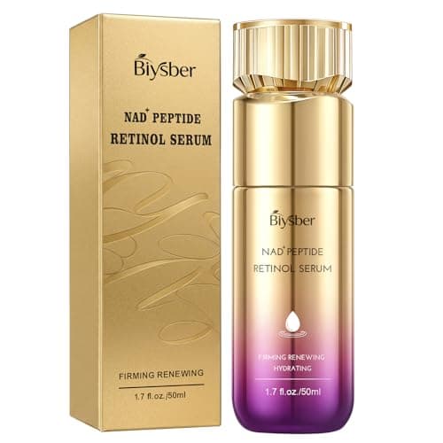 Retinol Peptide Serum for Face: Anti Aging NAD+ Collagen Hydration Serum for Wrinkles Fine Lines, Firming Face Neck Skin for Women Men Day Night