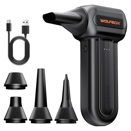 $31.99* | 3-Speed Wolfbox MF60 Electric Compressed Air Duster w/ 5 Nozzles at Amazon