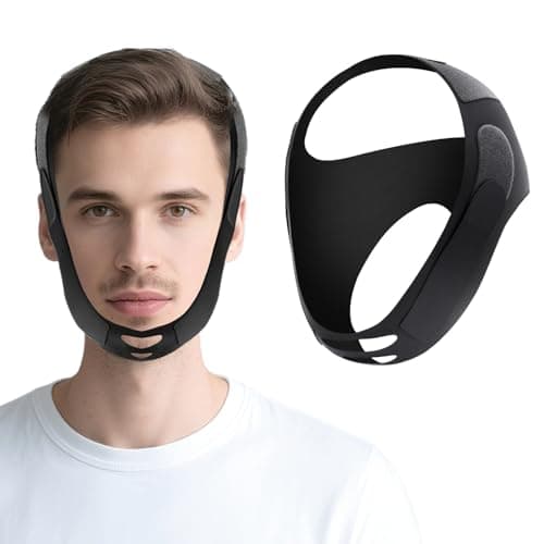 Anti Snoring Chin Strap for Sleeping- Adjustable Breathable & Comfortable High Elasticity Anti Snoring Devices for Adult - Snore Stopper Improve Sleep Quality