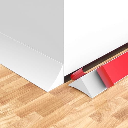 JSIWOTH 10Ft Quarter Round Trim L-Shaped Bendable Silicone Self-Adhesive Peel and Stick Molding for Floor Edge, Wall Corner, Stairs, Cabinet & Tub, White