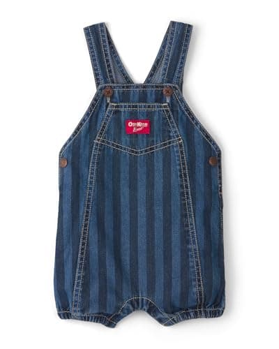 OshKosh B'gosh Boy World's Best Overalls, Blue, 12M