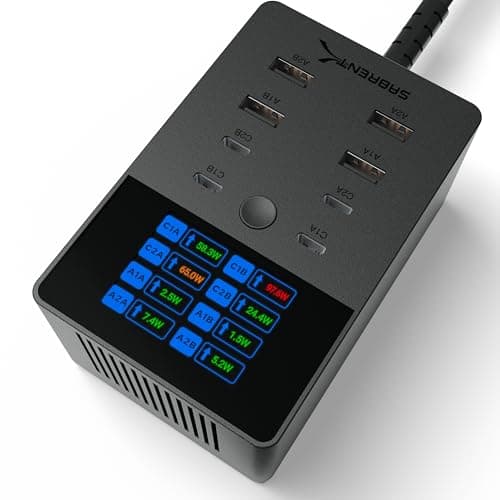 8-Port SABRENT (up to 252W) USB-A & USB-C Charging Station $60 + Free S/H