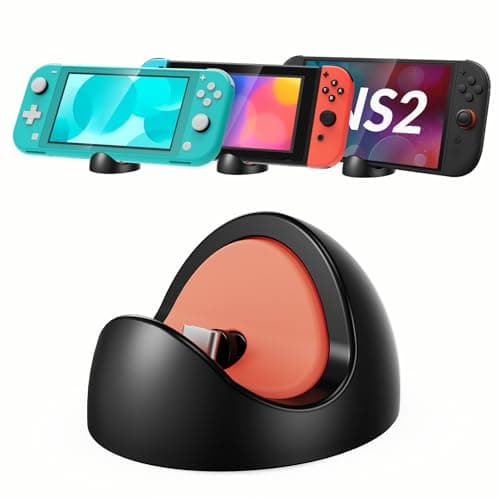 Gorixer Switch Charging Dock for Nintendo Switch 2/1/Lite/OLED