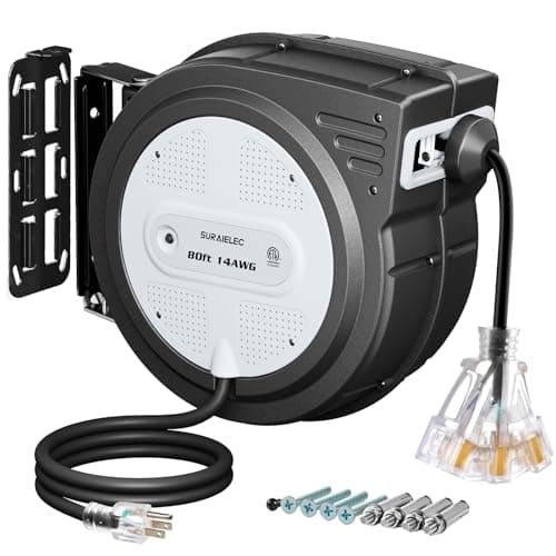 80-Foot Retractable Extension Cord Reel for $76 + free shipping