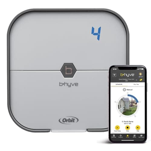 Orbit 57915 B-hyve 4-Zone Indoor Smart Sprinkler Controller $47.74 w/ Prime s/h @Amazon