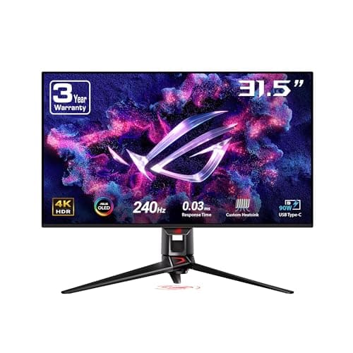 [Resale, AC] $654.67 | 32" ASUS Rog Swift 4K QD-OLED 240Hz 0.03ms G-Sync Gaming Monitor (Used - Like New) at Amazon