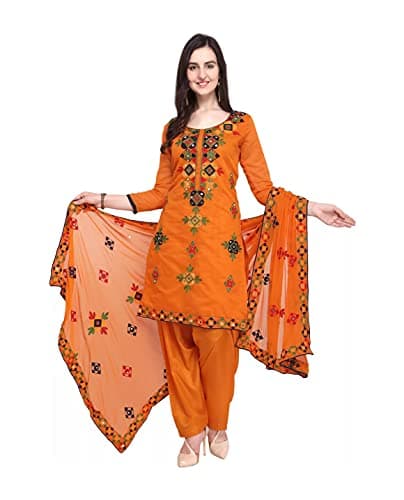 HSD salwar kameez Set for women ready to wear Indian Plus Size Party Wear patiala dresses for women Orange