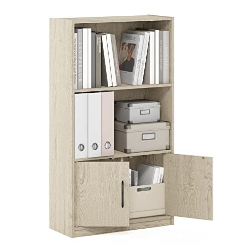 Furinno Gruen 3-Tier Open Shel...age Cabinet, Metropolitan Pine