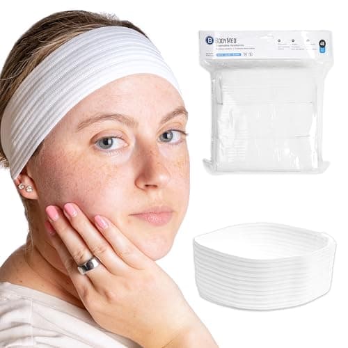 BodyMed Disposable Medical & Spa Headbands - 48 Count, Easy Closure for One-Time Use in Clinical & Spa Setting