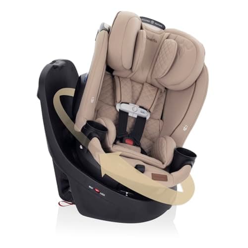Evenflo Revolve360 Slim 2-in-1...n & Gentle Fabric (Travertine)