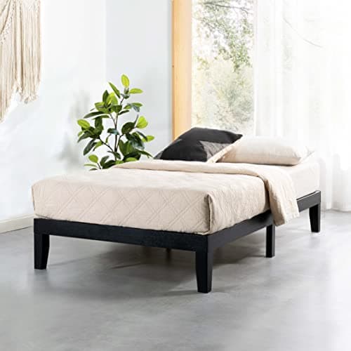 Mellow Naturalista Classic 12 ...with Wooden Slats, Twin, Black