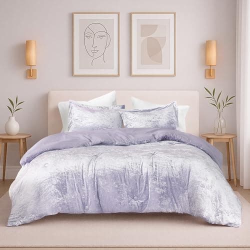 Comfort Spaces Juliette Luxe C...hing Sham, Purple King 3 Piece