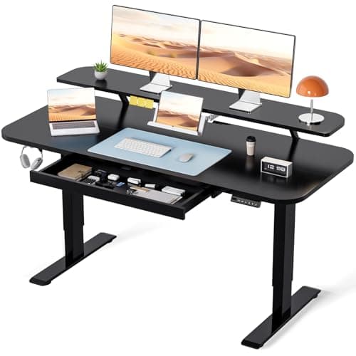 COMHOMA Electric Standing Desk...mory Preset Controller (Black)