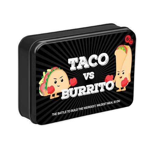 Taco vs Burrito Collectors Tin...ults, Game Night, Travel Games