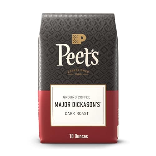 Peet's Coffee, Dark Roast Ground Coffee, 100% Arabica Coffee - Major Dickason's Blend 18 Ounce Bag  $10.49 S&S Clip Q YMMV at Amazon