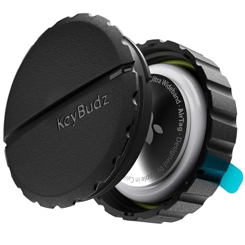 Keybudz Covert AirTag Waterproof Stick-On Holder w/ 3M VHB Adhesive (Black) $8.95 + Free Shipping w/ Prime or on $35+