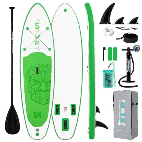 10'6" FunWater Inflatable Stand Up Paddle Board w/ Paddle, Pump, Backpack & Accessories from $78.87 + Free Shipping