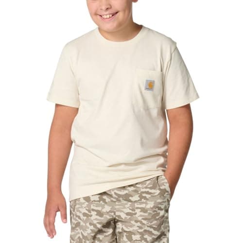 Carhartt Boys Short Sleeve Pocket T-Shirt, Turtledove, X-Large