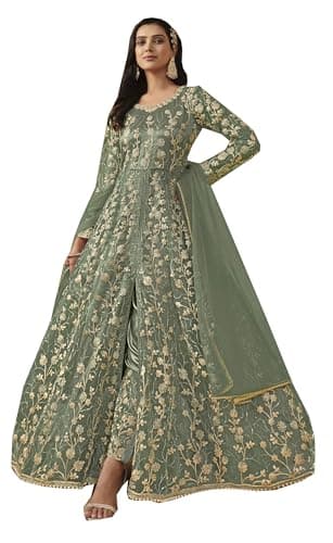 STELLACOUTURE indian salwar kameez ready to wear Eid Festival Shalwar suit pakistani style party for women 2755-O (Pista, 36)
